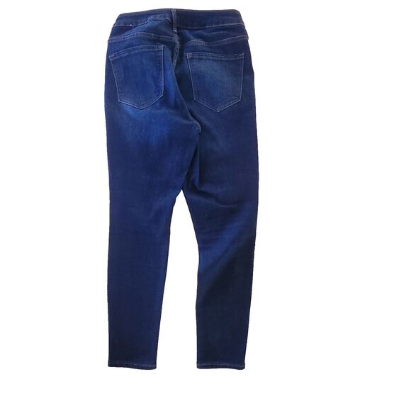 Old Navy Womens Rockstar Skinny Mid Rise Dark Wash Denim Jeans SZ 8 SHORT - Picture 2 of 12